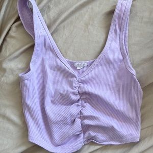 Garage crop top - purple